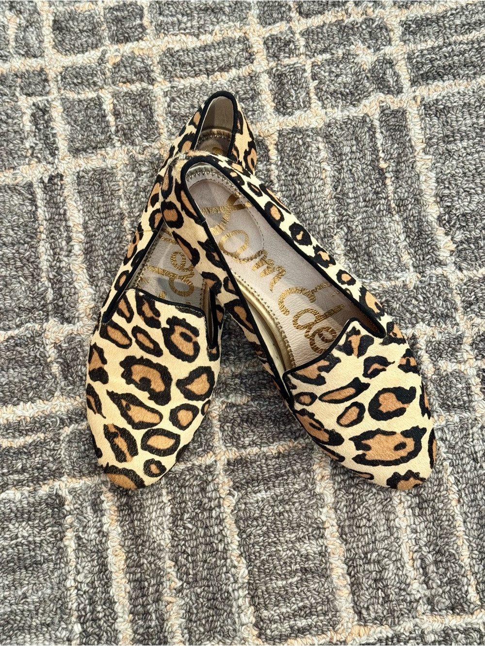 Sam Edelman Leopard Print Jordy Loafer - Picture 1 of 6